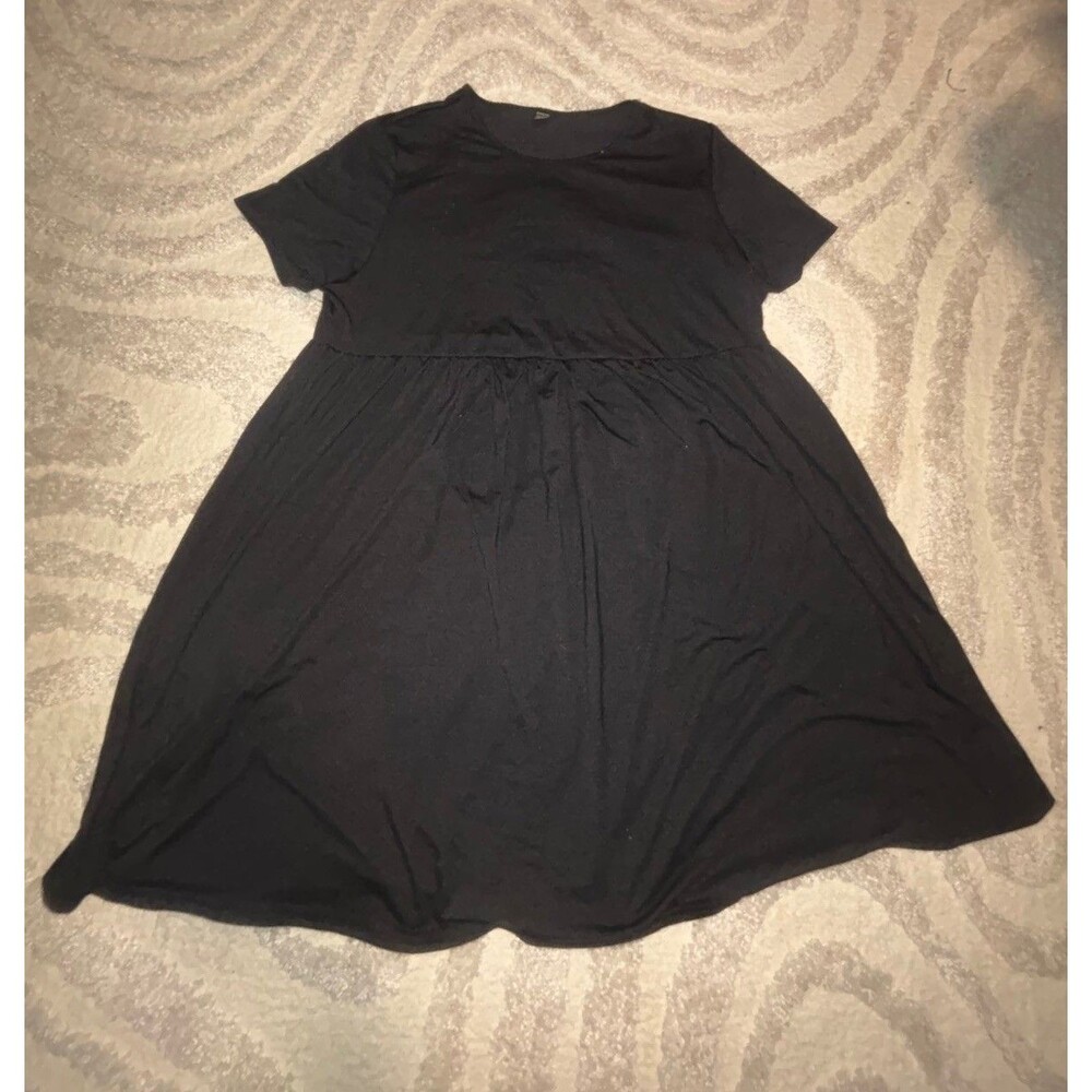 Xl SHEIN Black Dress Plane Tshirt Dress Maternity Dress